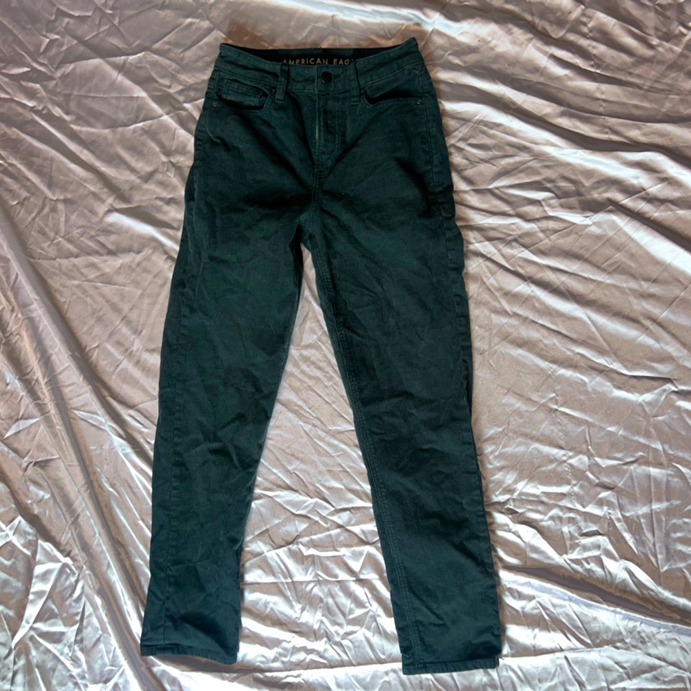 Green corduroy pants XS
